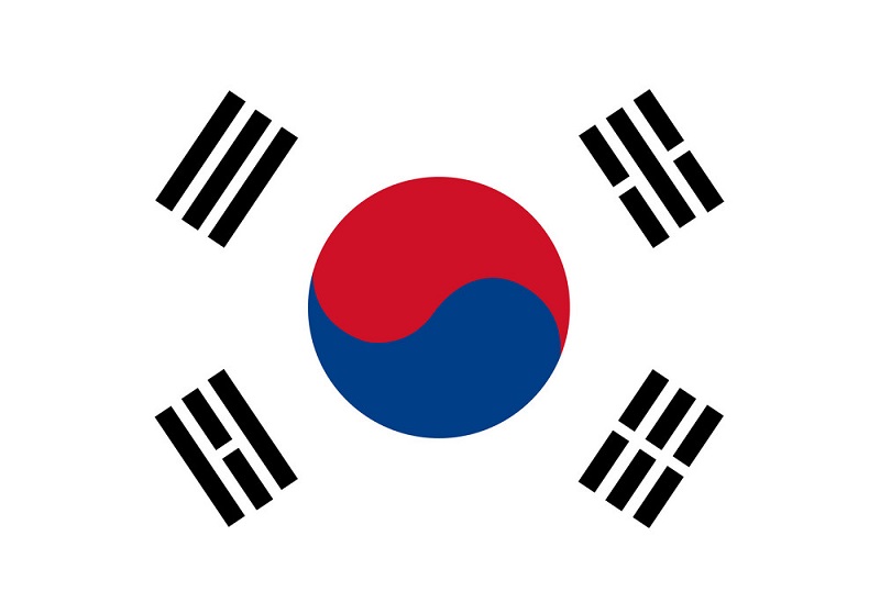 South Korea flag vector